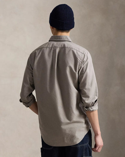 Classic Fit Garment-Dyed Oxford Shirt (Perfect Grey)