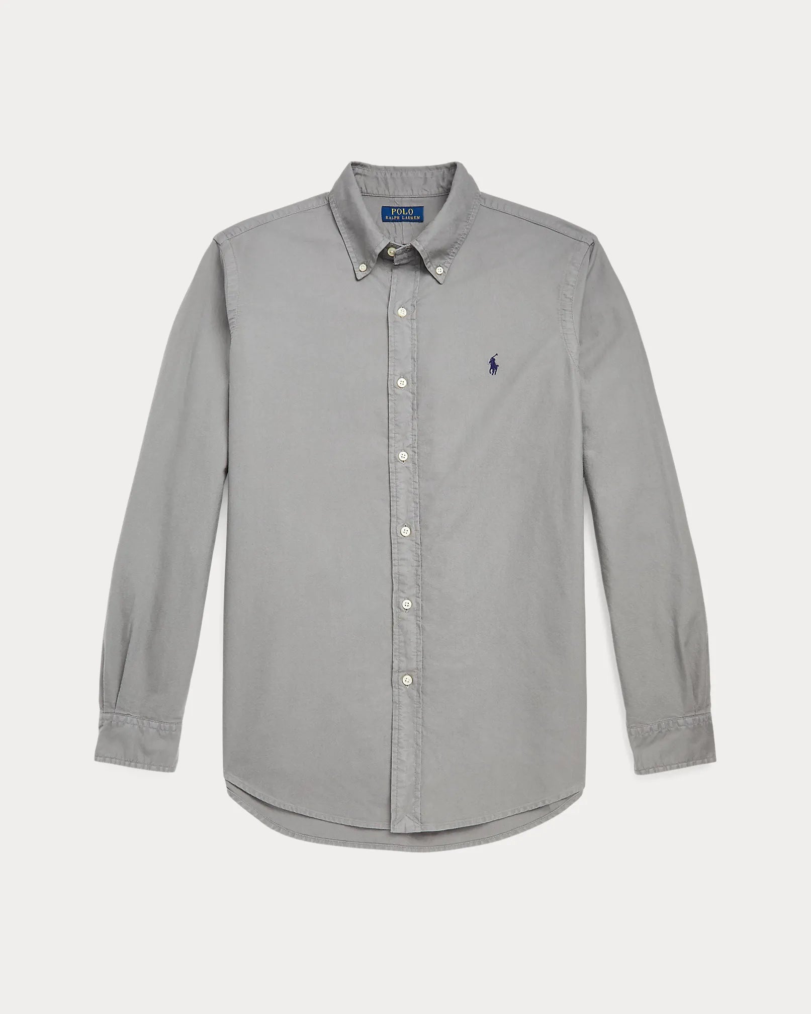 Classic Fit Garment-Dyed Oxford Shirt (Perfect Grey)