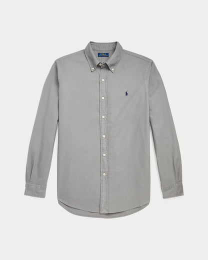 Classic Fit Garment-Dyed Oxford Shirt (Perfect Grey)