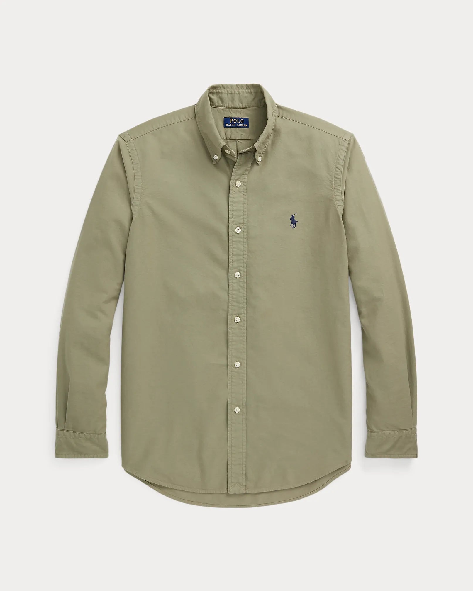 Classic Fit Garment-Dyed Oxford Shirt (Sage Green)