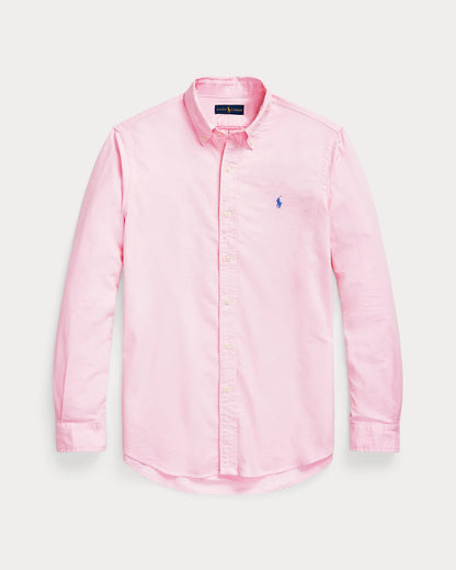 Classic Fit Garment-Dyed Oxford Shirt (Caramel Pink)