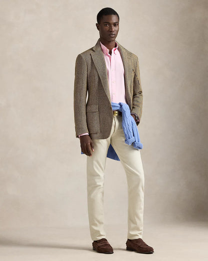 Classic Fit Garment-Dyed Oxford Shirt (Caramel Pink)
