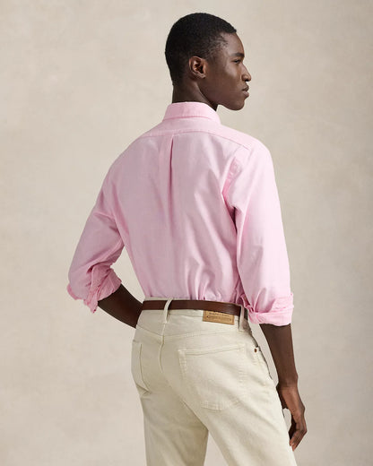 Classic Fit Garment-Dyed Oxford Shirt (Caramel Pink)