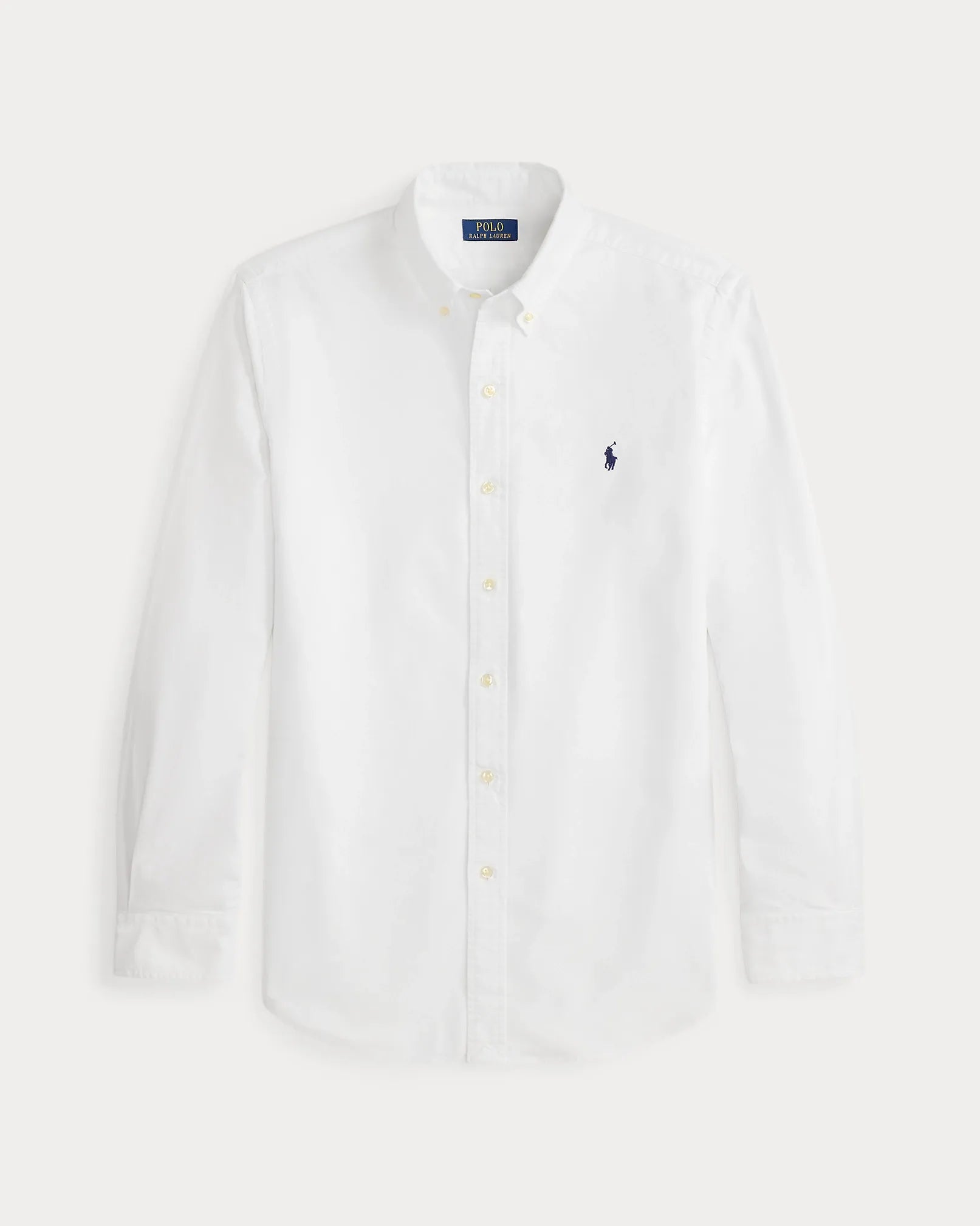 Classic Fit Garment-Dyed Oxford Shirt (White)