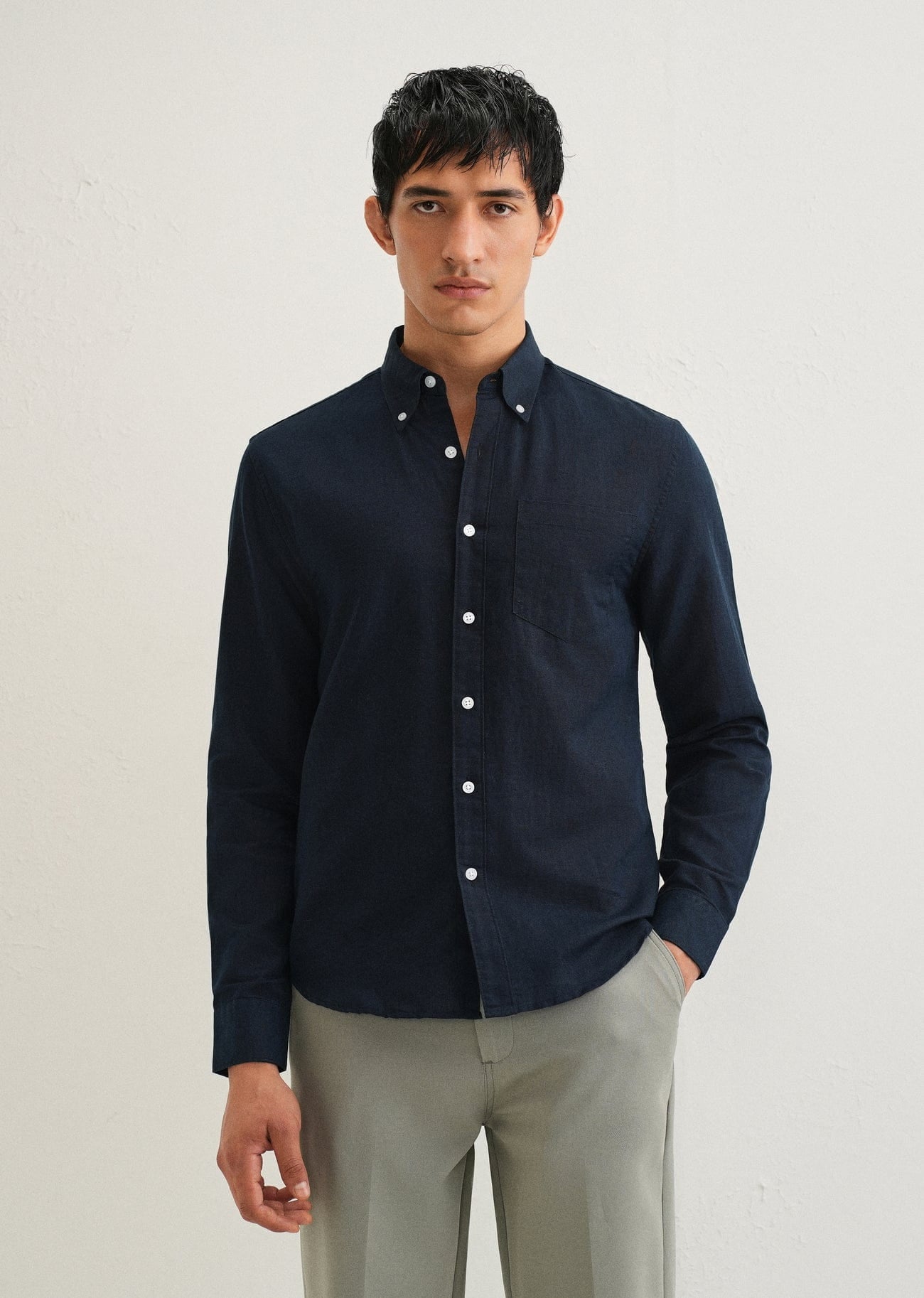 Linen Blend (Midnight Navy)