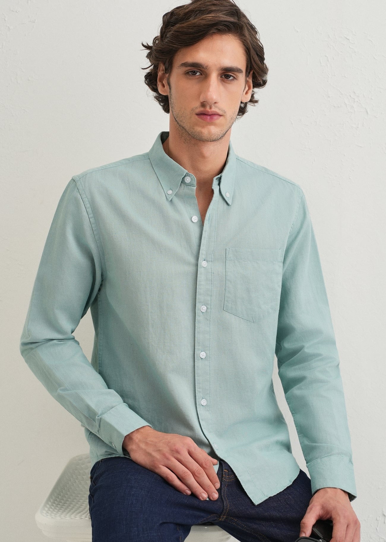 Linen Blend (Tiffany Blue)