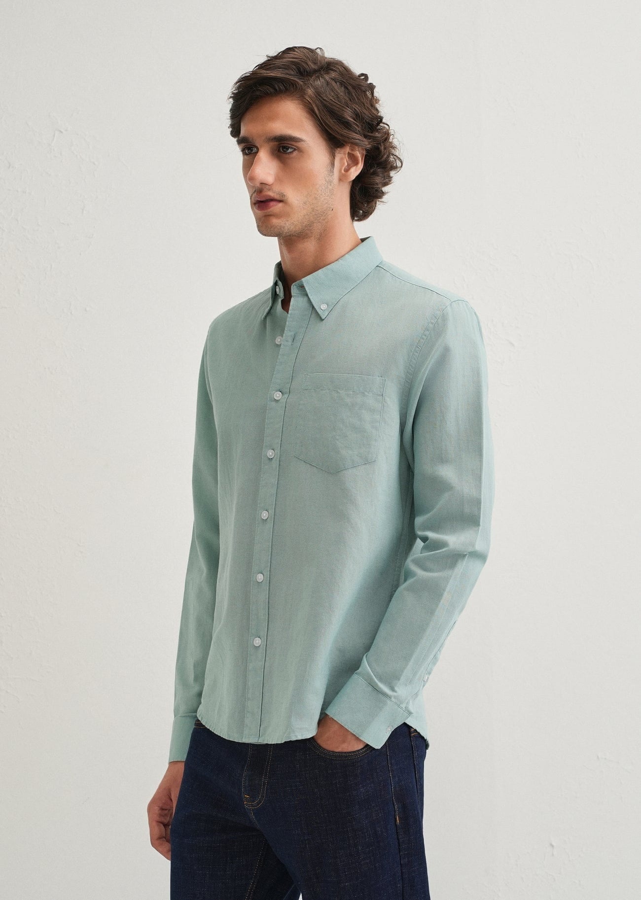 Linen Blend (Tiffany Blue)