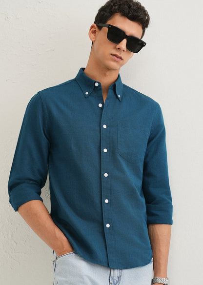 Linen Blend (Teal Blue)