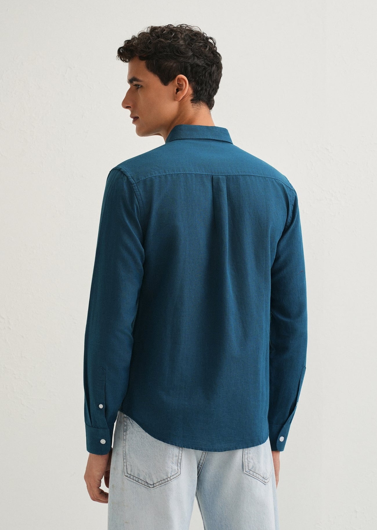 Linen Blend (Teal Blue)