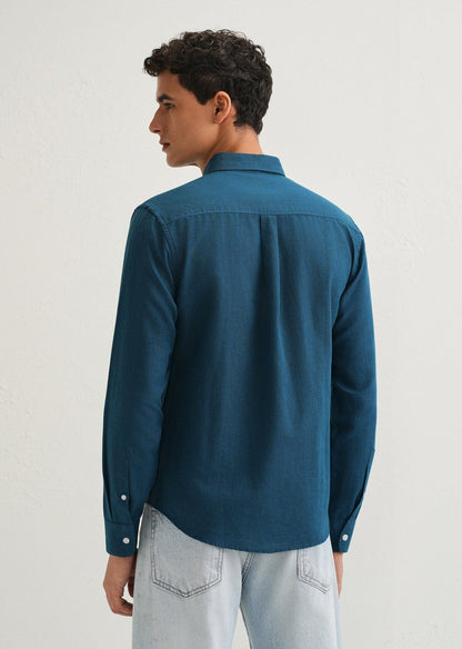 Linen Blend (Teal Blue)