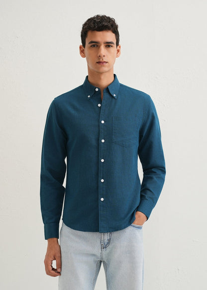 Linen Blend (Teal Blue)