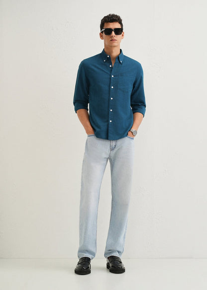 Linen Blend (Teal Blue)