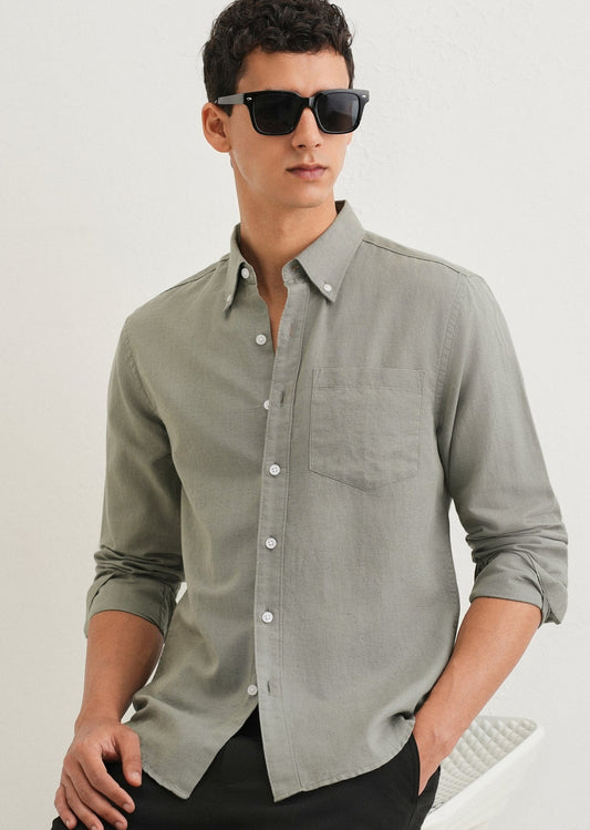Linen Blend (Moss Green)