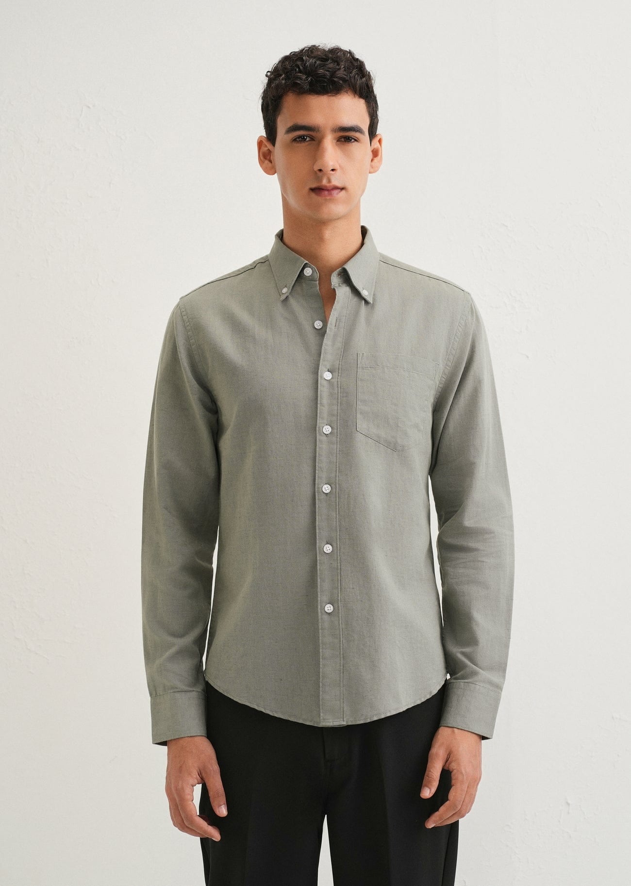 Linen Blend (Moss Green)