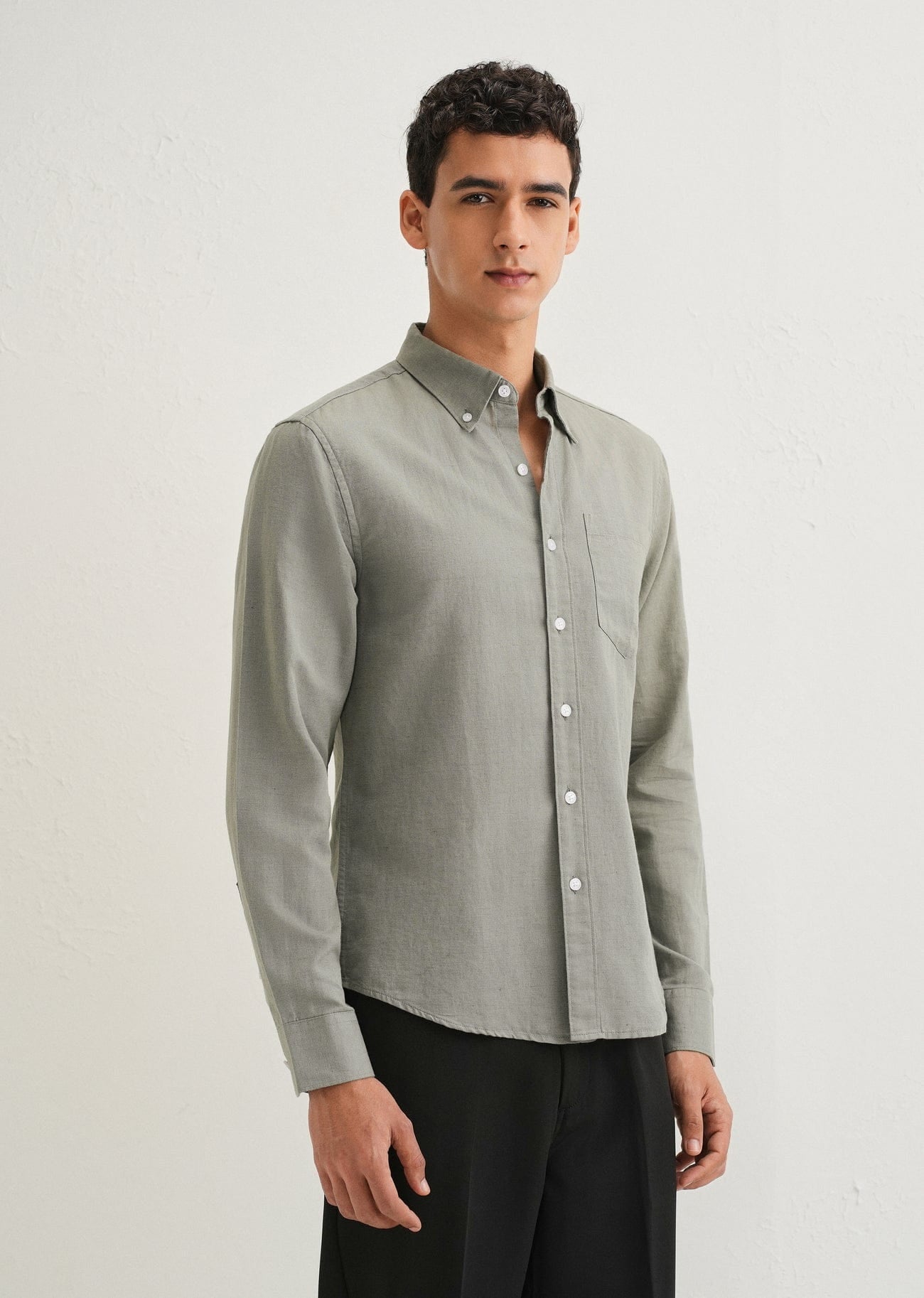 Linen Blend (Moss Green)