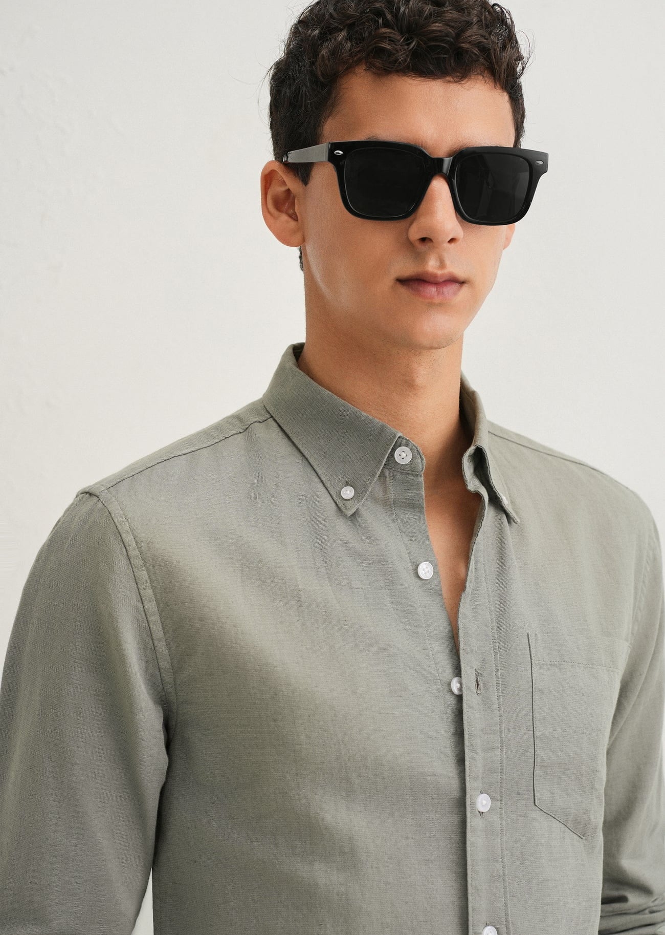 Linen Blend (Moss Green)