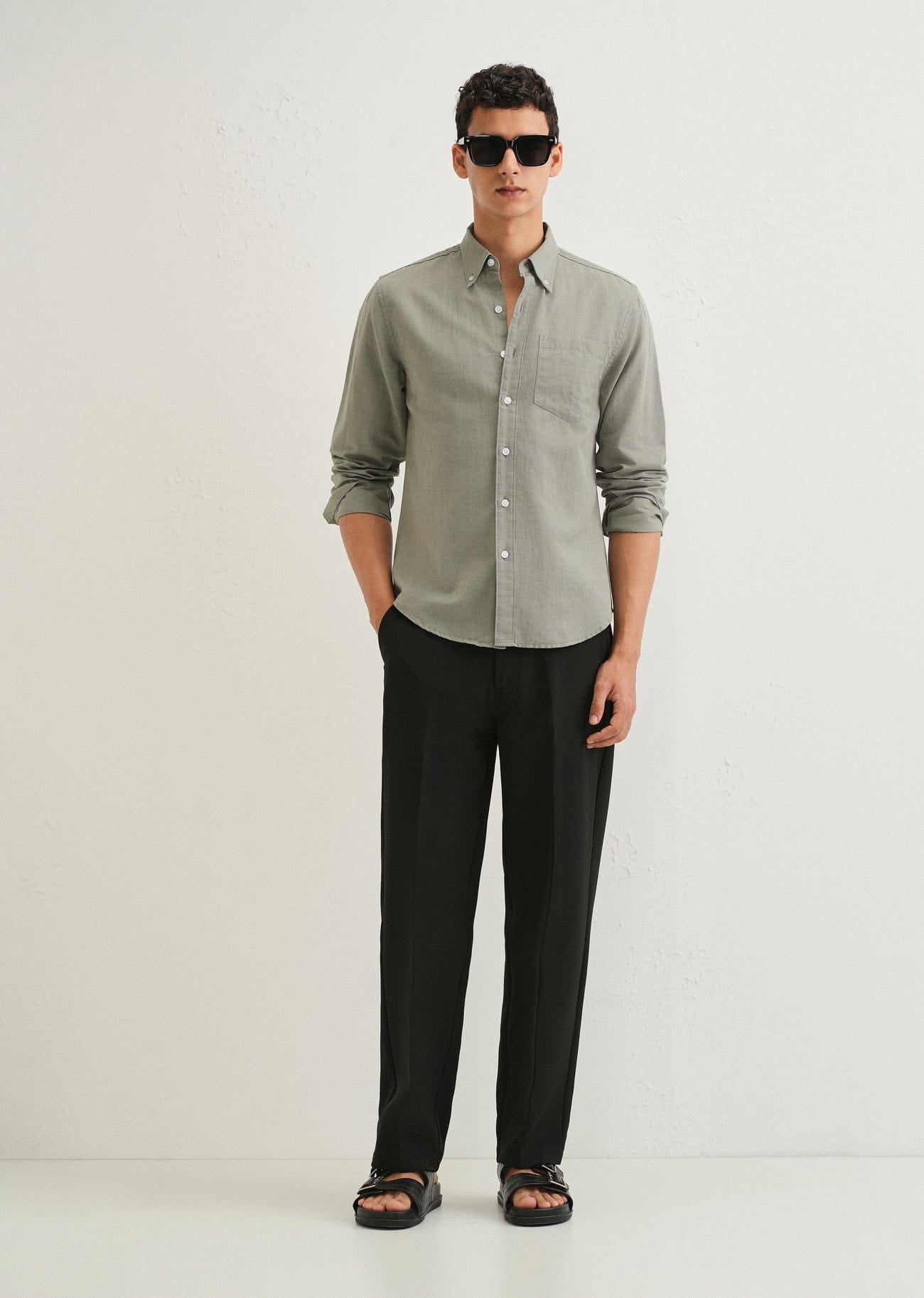 Linen Blend (Moss Green)