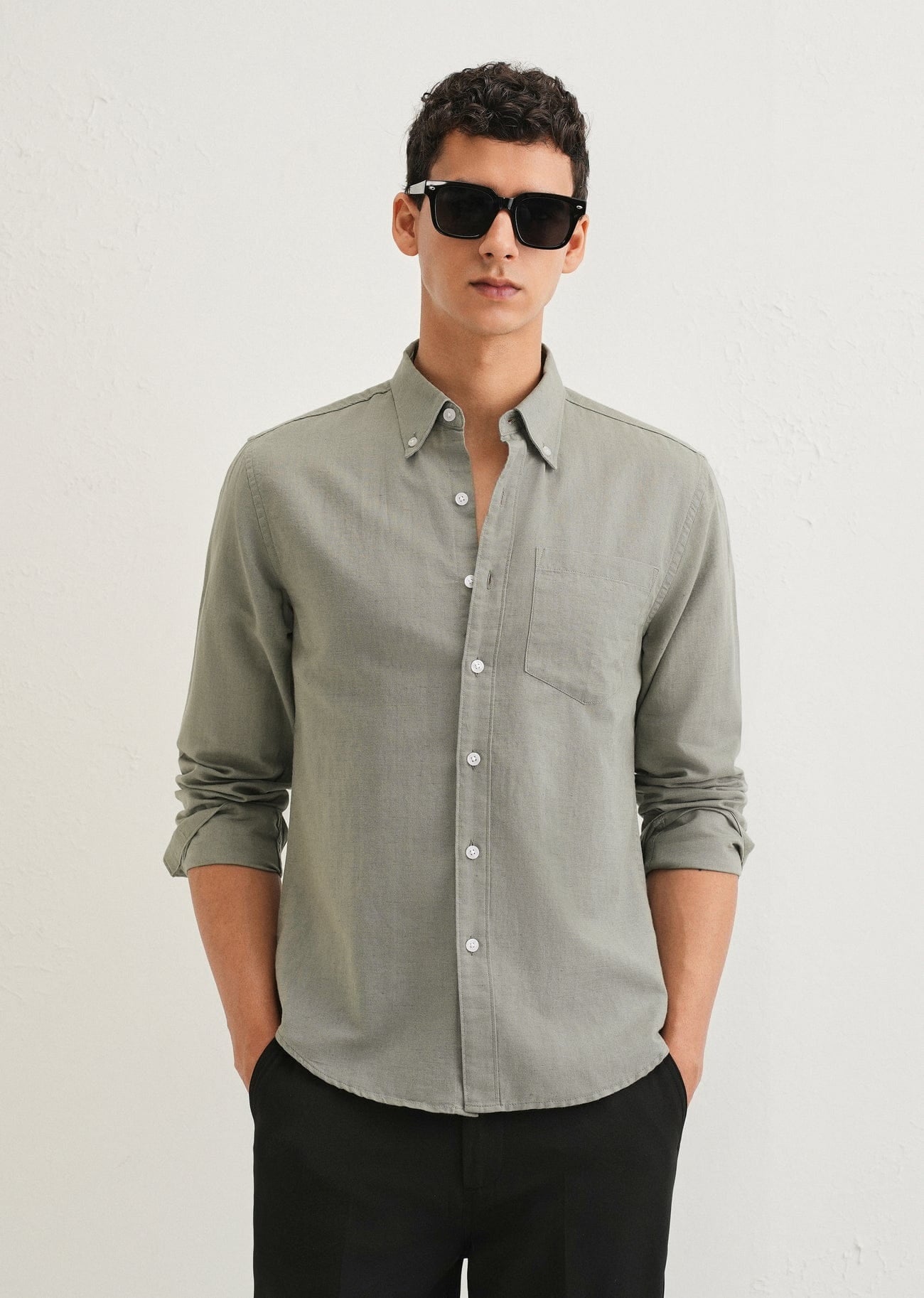 Linen Blend (Moss Green)