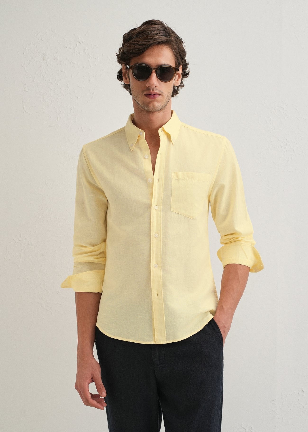 Linen Blend (Pastel Yellow)