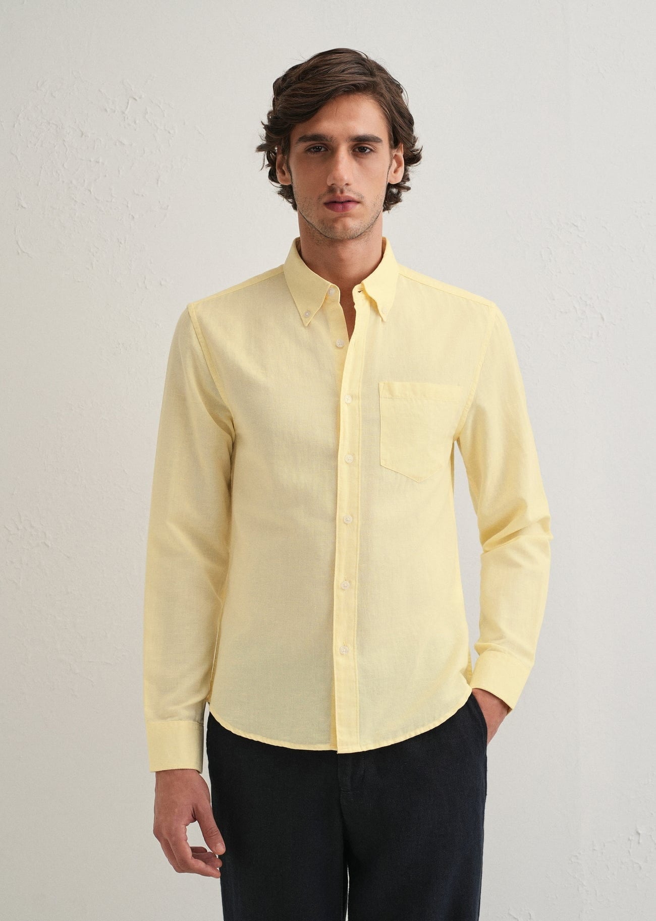 Linen Blend (Pastel Yellow)
