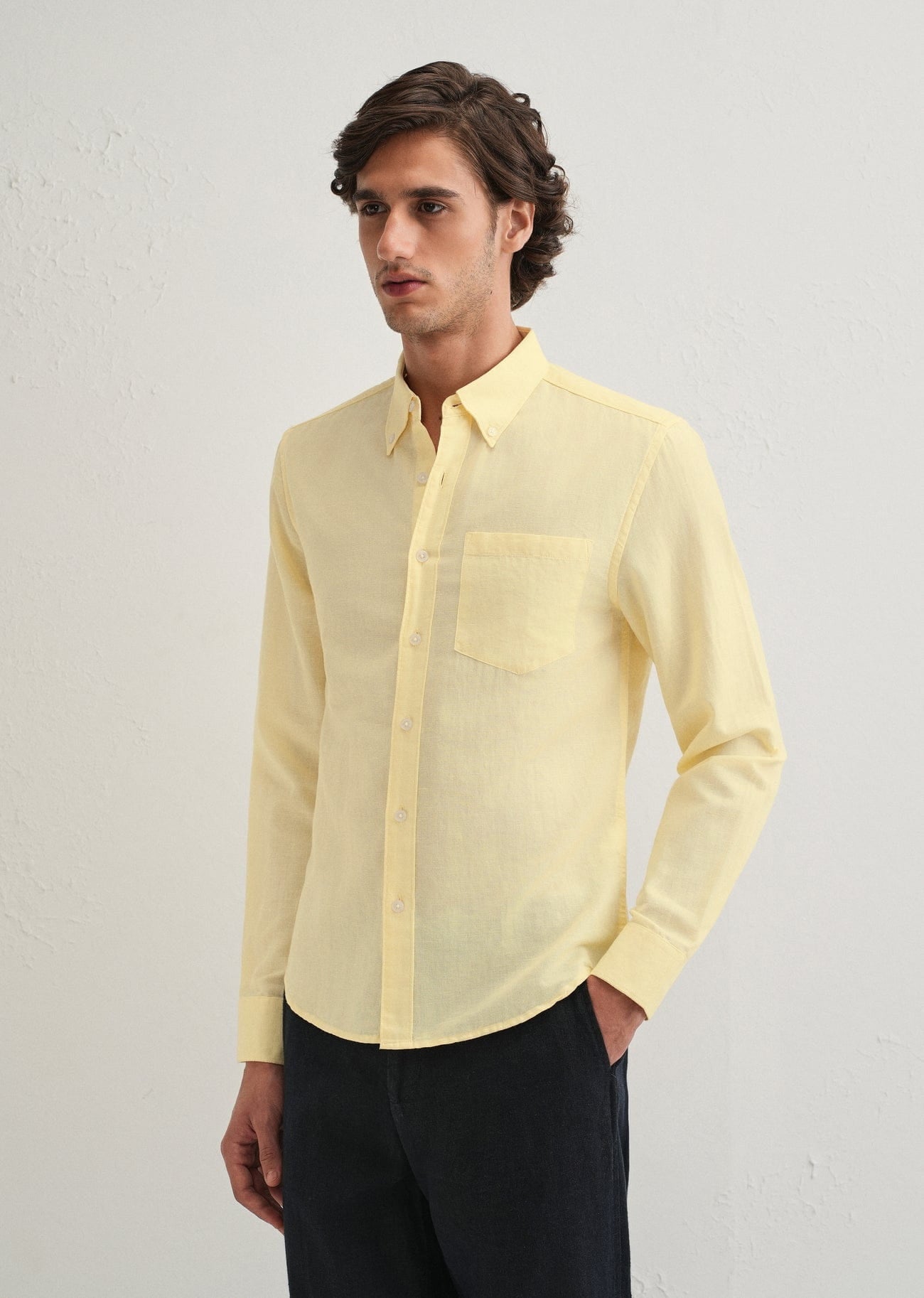 Linen Blend (Pastel Yellow)