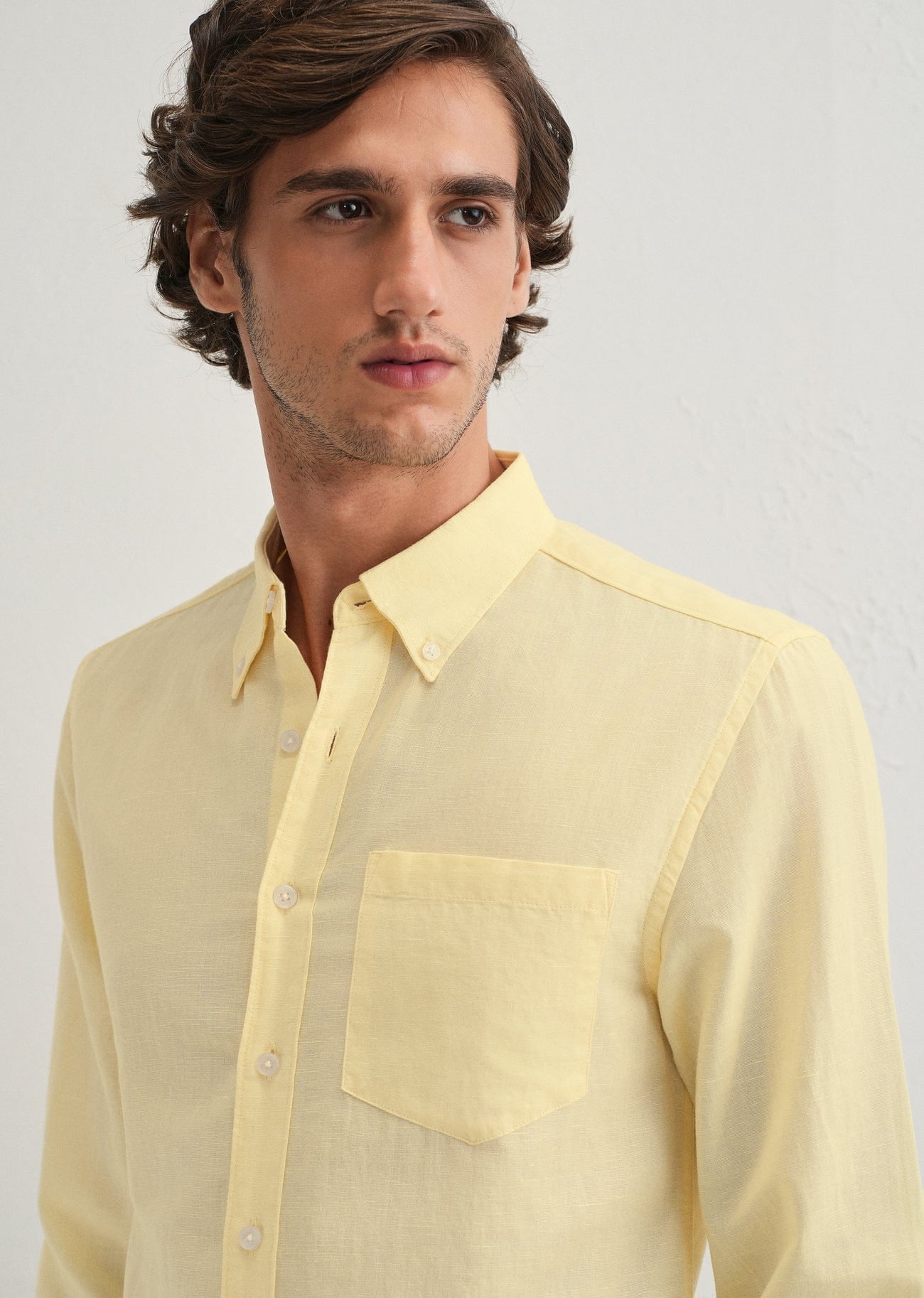 Linen Blend (Pastel Yellow)