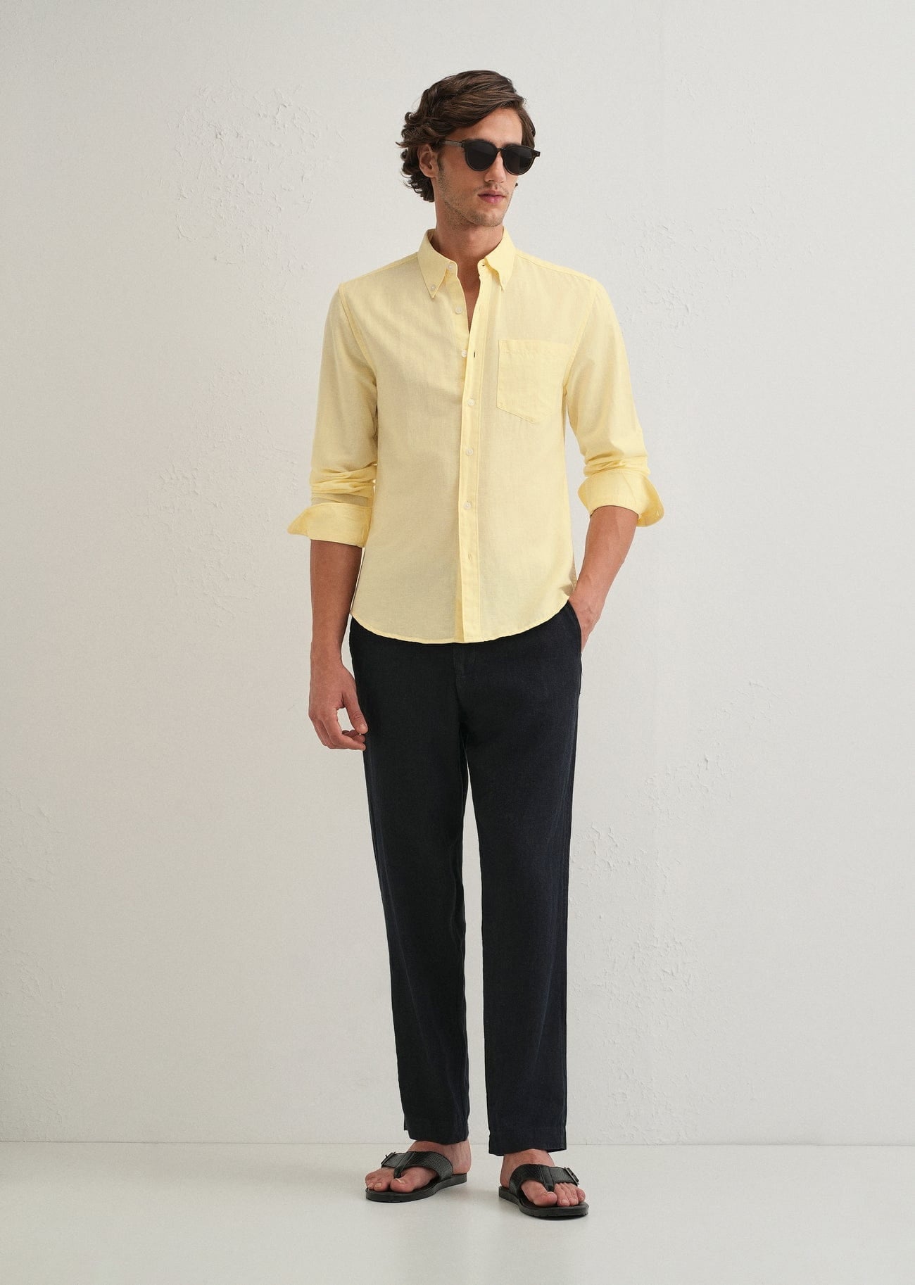Linen Blend (Pastel Yellow)