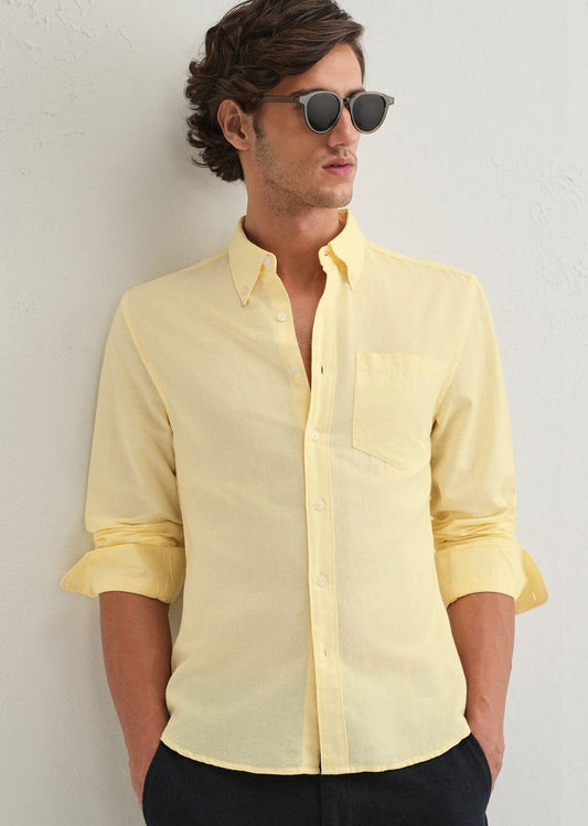 Linen Blend (Pastel Yellow)