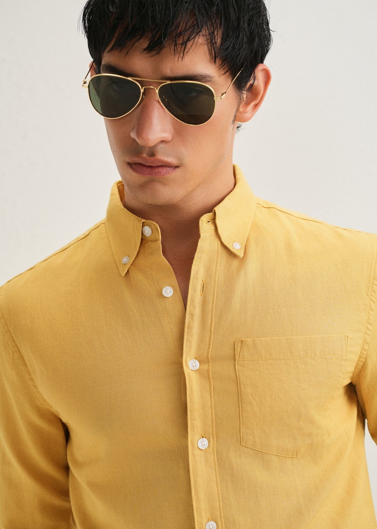 Linen Blend (Mustard Yellow)