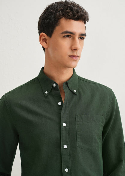 Linen Blend (Bottle Green)