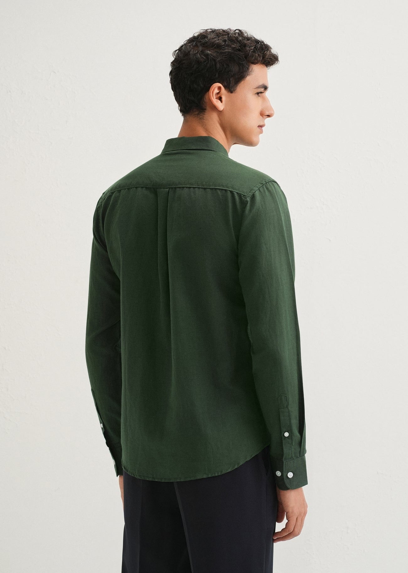 Linen Blend (Bottle Green)