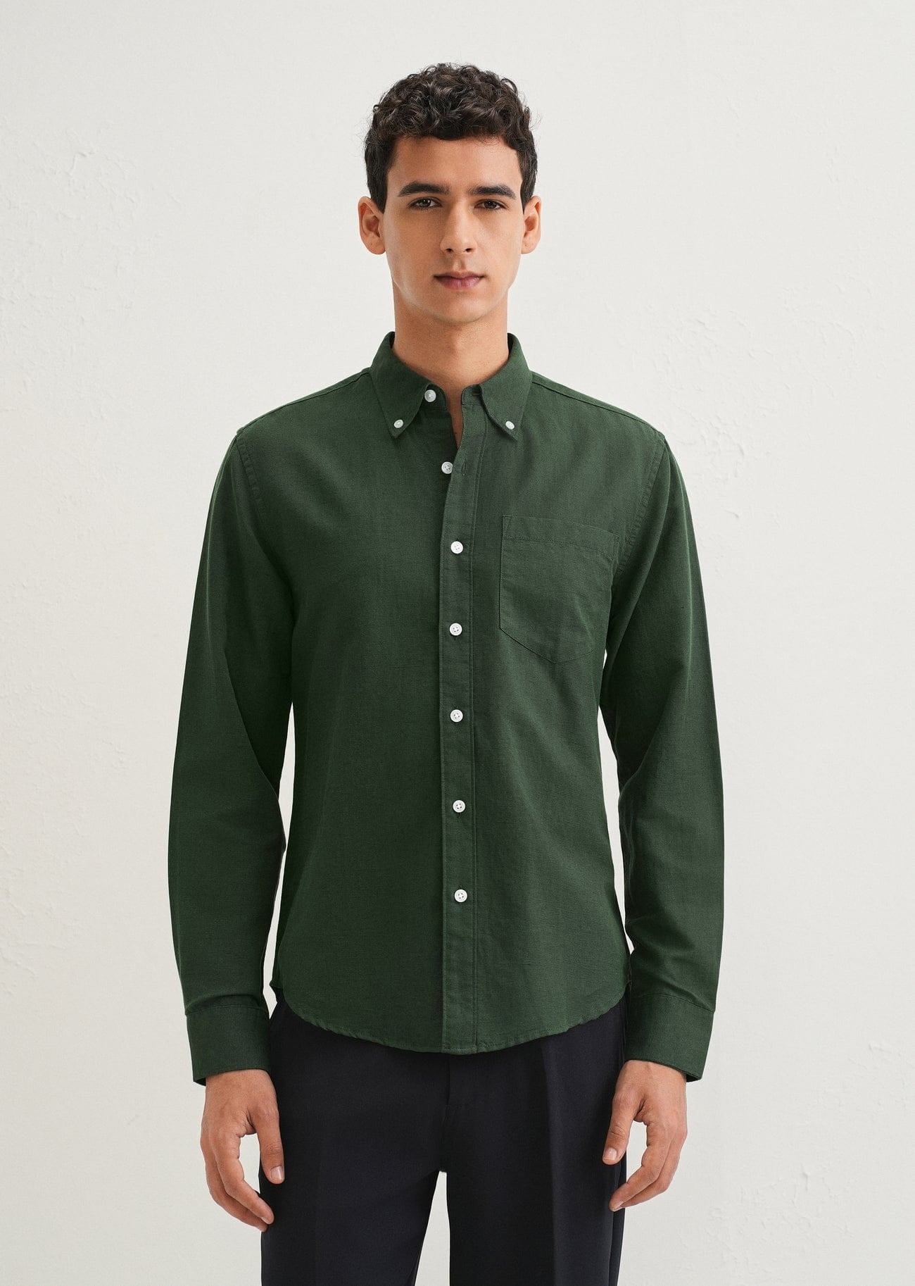 Linen Blend (Bottle Green)