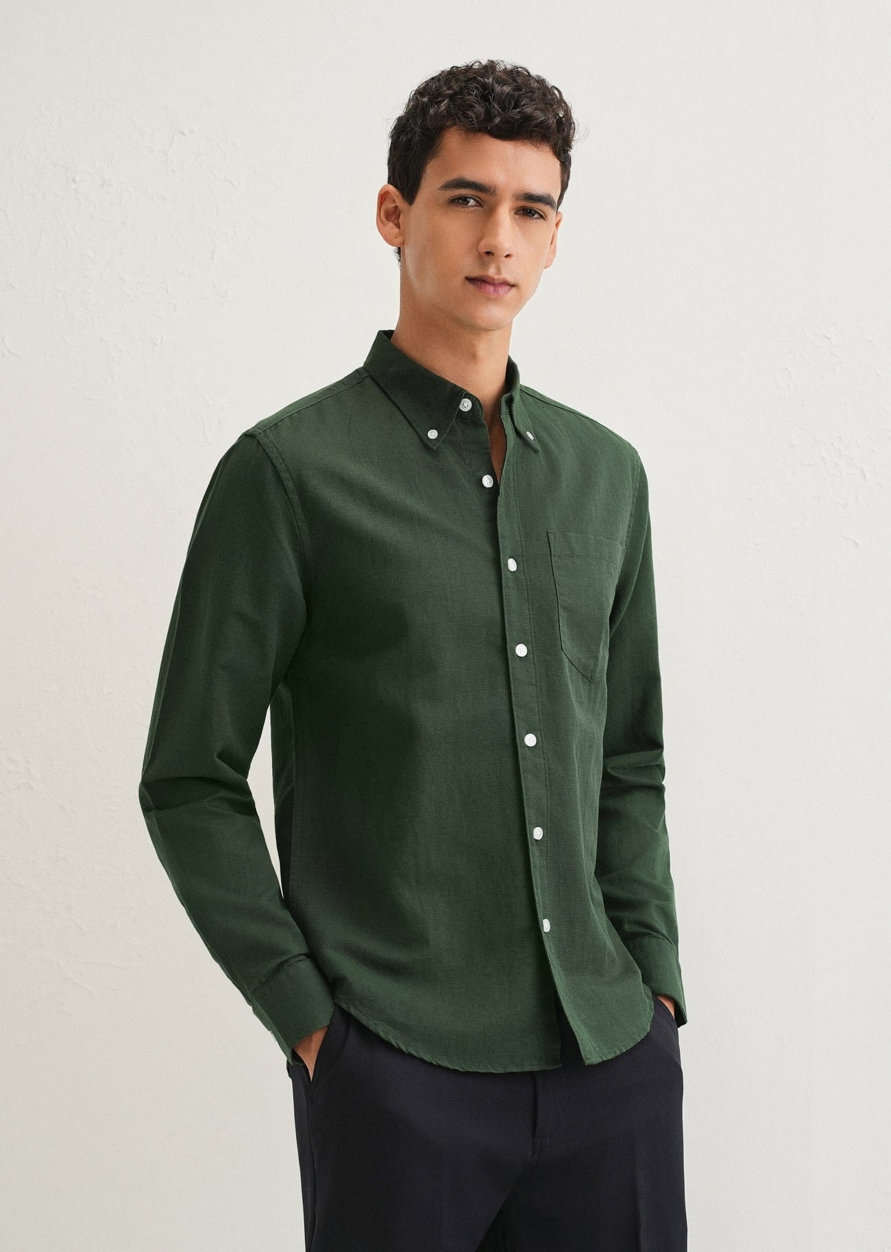 Linen Blend (Bottle Green)