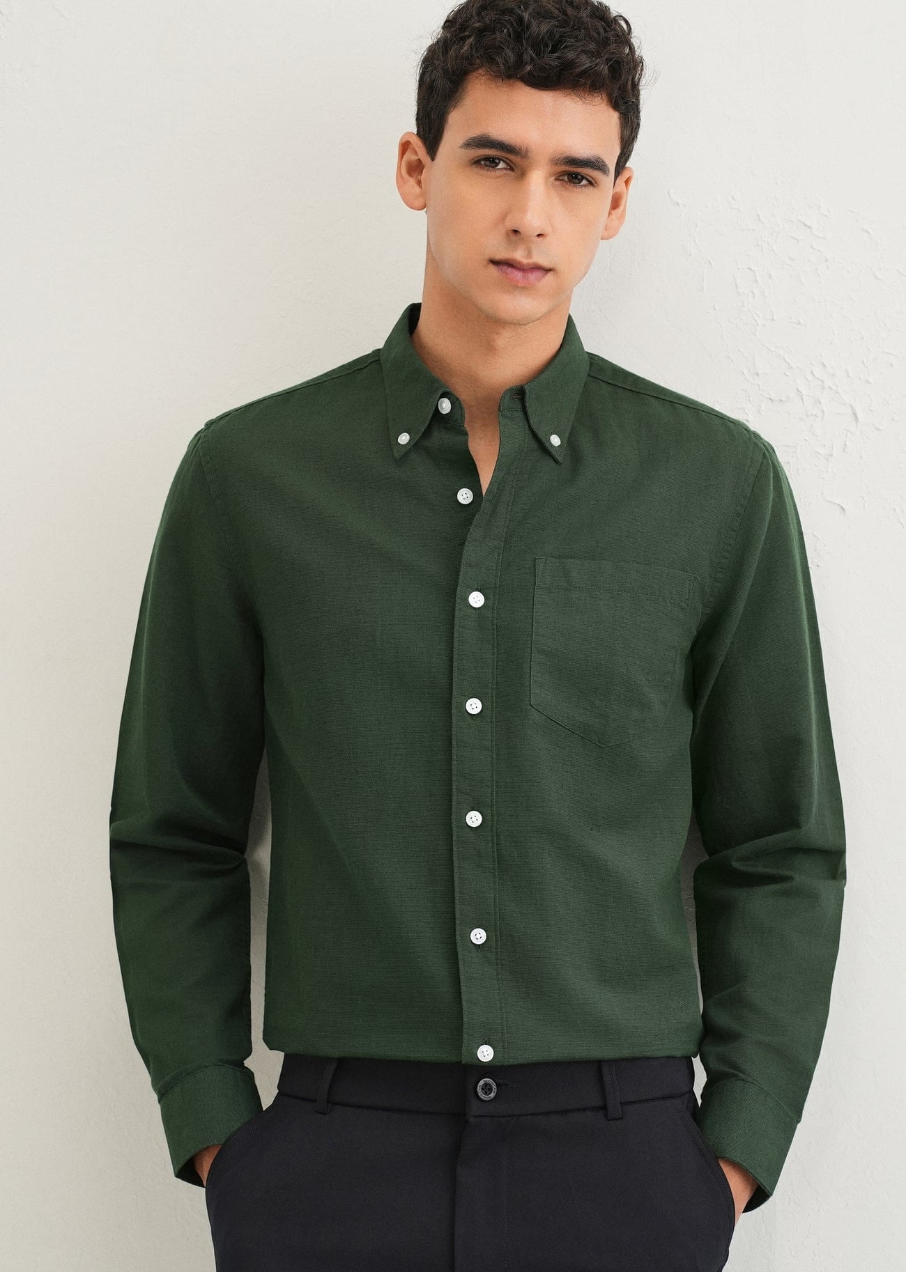 Linen Blend (Bottle Green)