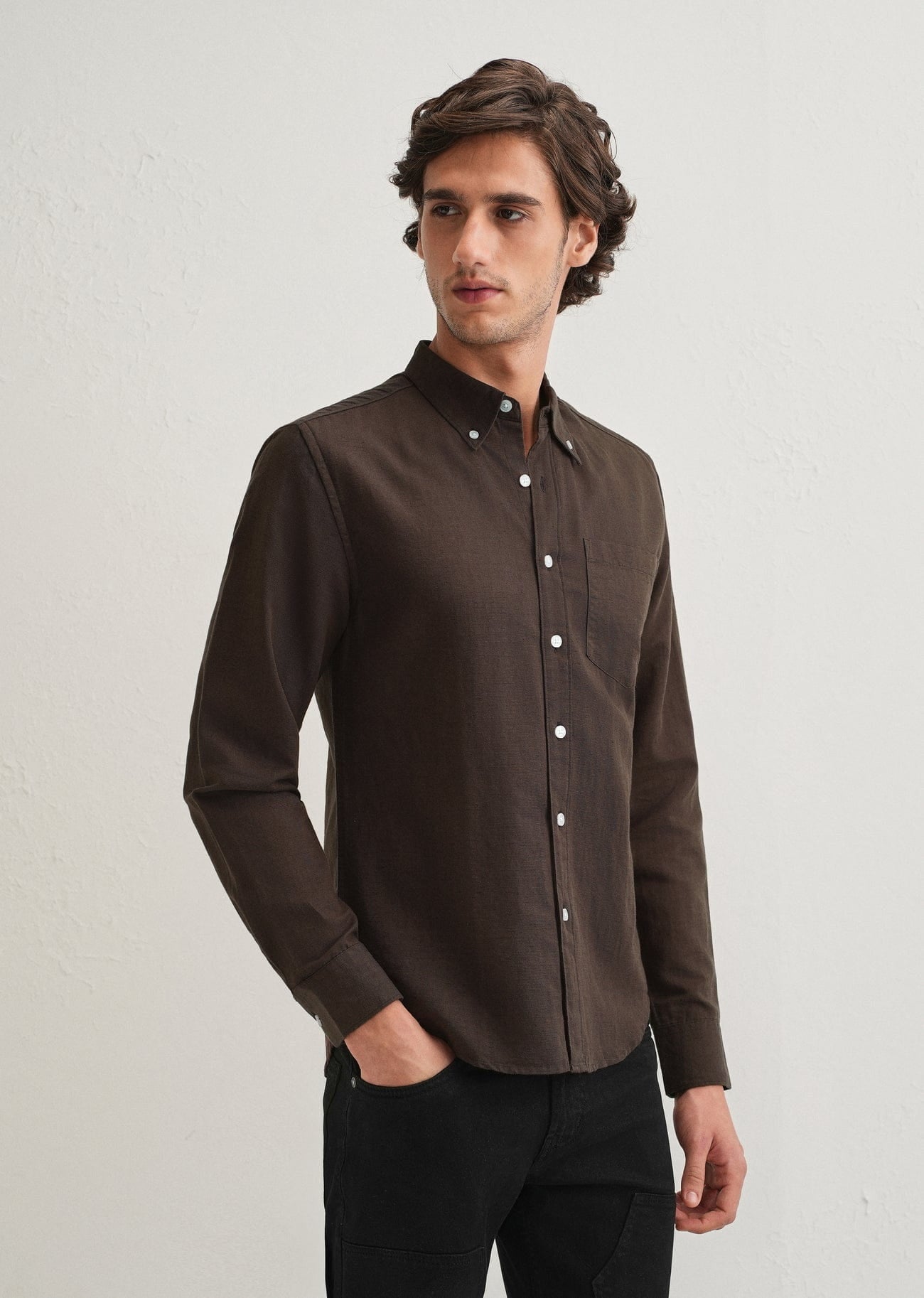 Linen Blend (Coffee Brown)