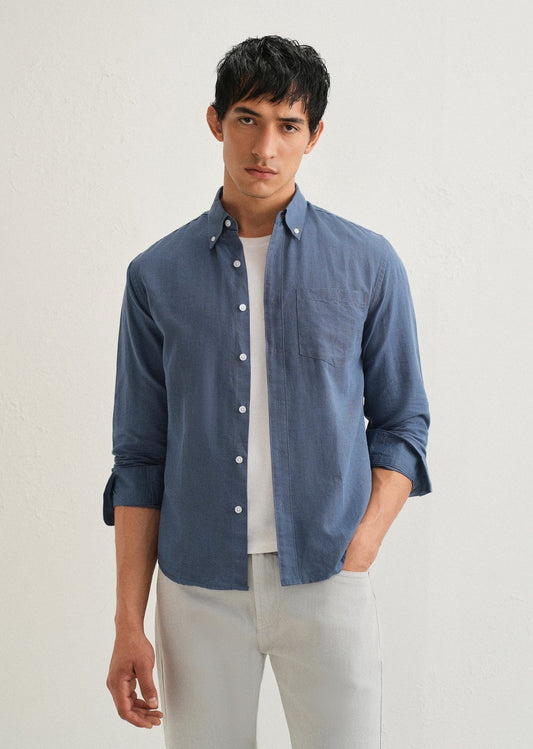 Linen Blend (Sapphire Blue)