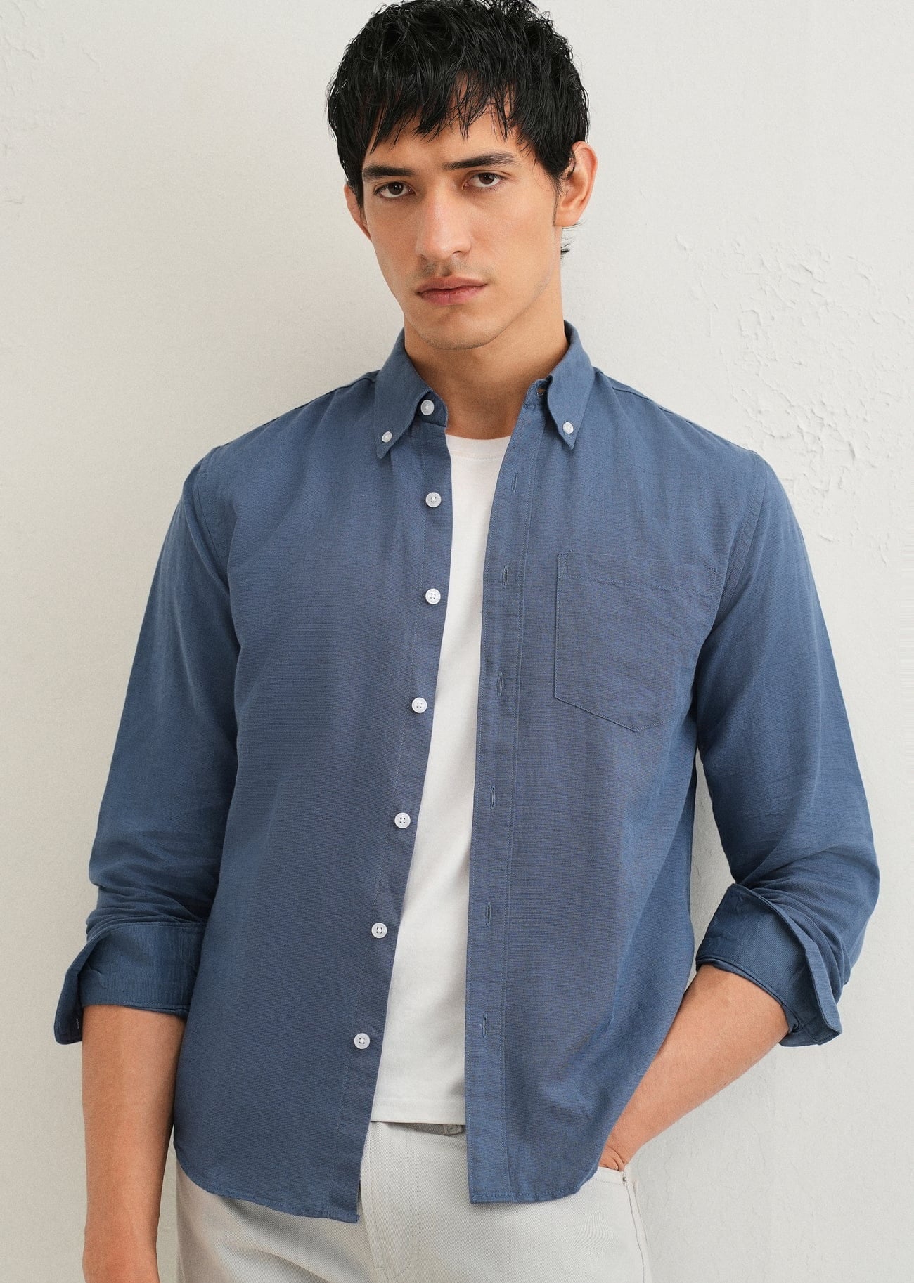 Linen Blend (Sapphire Blue)