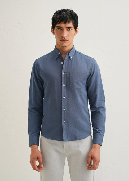 Linen Blend (Sapphire Blue)