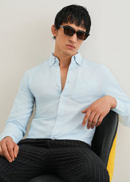 Linen Blend (Sky Blue)