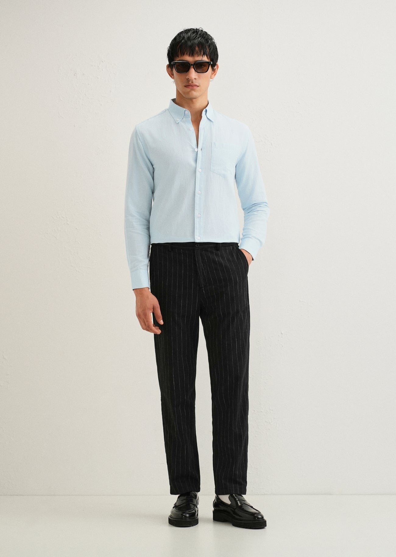 Linen Blend (Sky Blue)