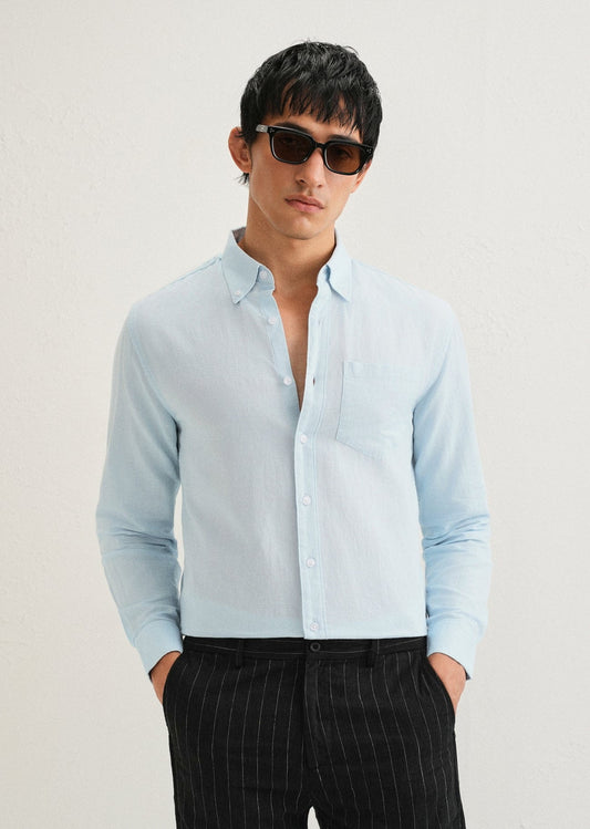 Linen Blend (Sky Blue)