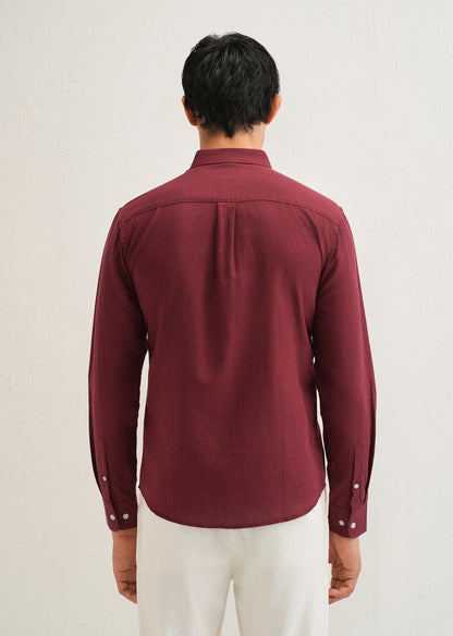 Linen Blend (Berry Red)
