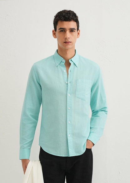 Linen Blend (Sea Blue)
