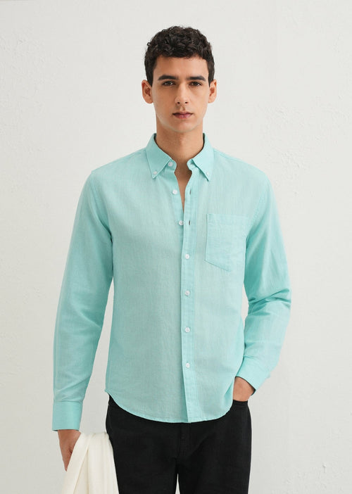 Linen Blend (Sea Blue)