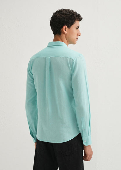 Linen Blend (Sea Blue)
