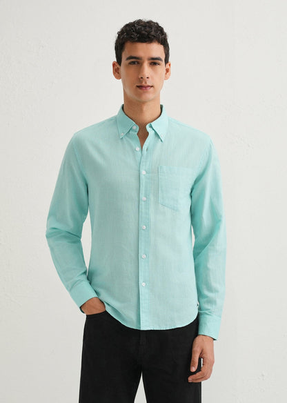 Linen Blend (Sea Blue)