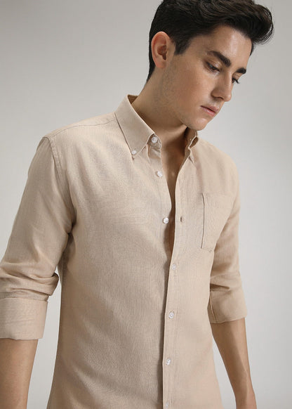 Linen Blend (Dark Beige)