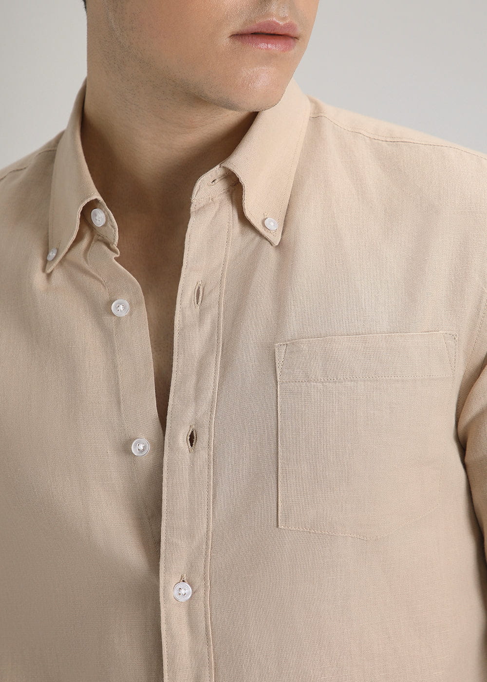 Linen Blend (Dark Beige)