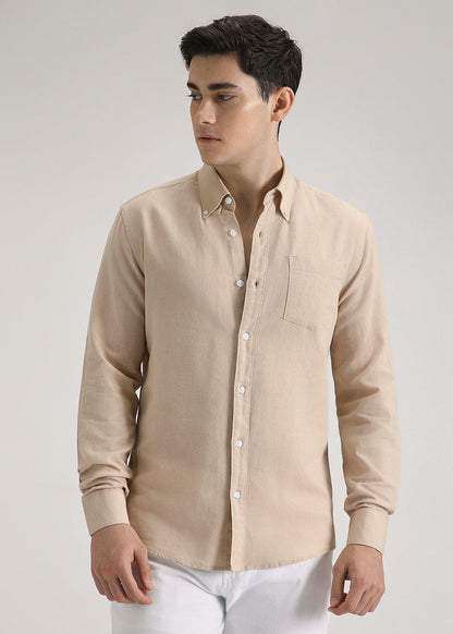 Linen Blend (Dark Beige)