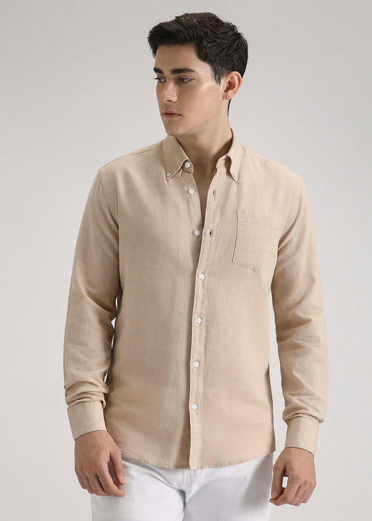 Linen Blend (Dark Beige)